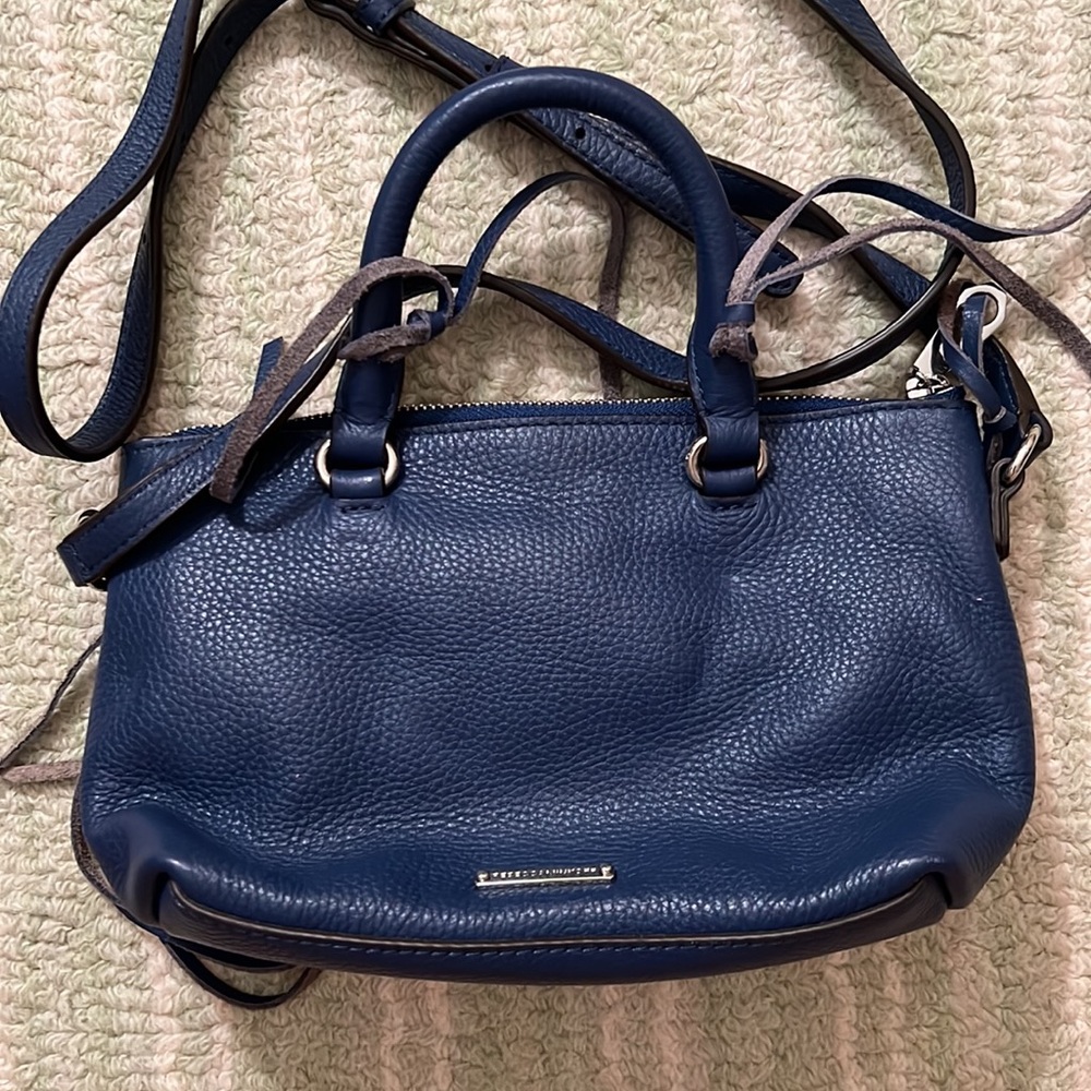Rebecca Minkoff Micro Moto Satchel in Royal Navy - Picture 2 of 3